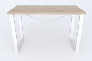 Письменный стол Ferrum-decor Драйв 750x1200x600 Белый металл ДСП Дуб Сонома 32 мм (DRA165)