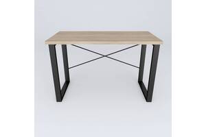 Письмовий стіл Ferrum-decor Драйв 750x1400x600 Чорний метал ДСП Дуб Сонома 32 мм (DRA172)