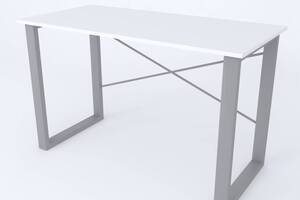 Письменный стол Ferrum-decor Драйв 750x1400x600 Серый металл ДСП Белый 16 мм (DRA050)