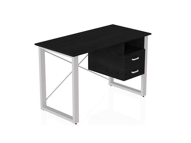 Письменный стол с ящиками Ferrum-decor Оскар 750x1200x700 металл Белый ДСП Сосна Кембра 16 мм (OSK0052)