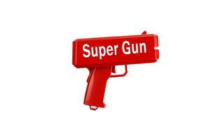 Пистолет стреляющий деньгами Super Gun Красный (hj123473)