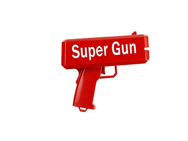 Пистолет стреляющий деньгами Super Gun Красный (hj123473)