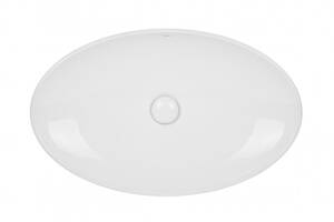 Раковина-чаша Qtap Dove 680х420х120 White з донним клапаном QT0611K160W