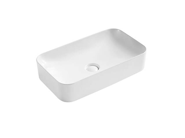 Раковина-чаша Qtap Tern 605x350x140 White з донним клапаном QT17112270W