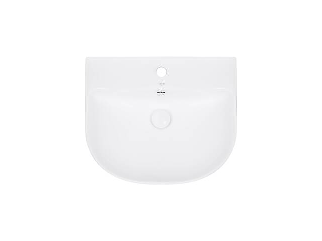 Раковина підвісна моноблок Qtap Leo 540х450х430 White з донним клапаном QT111101GW