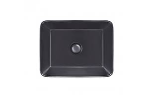 Раковина подвесная моноблок Qtap Tern Matt Black QT172074MBMB SD00046258