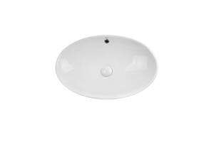 Раковина-чаша Qtap Dove 625х415х150 White з донним клапаном QT06113077W