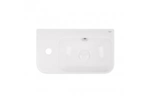 Раковина Qtap Tern 450х260х155 White з донним клапаном QT17115117LW