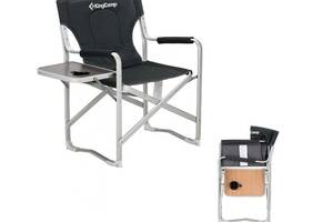 Раскладное кресло KingCamp Deluxe Director Chair (1026-KC3821 BLACK STRIPE)