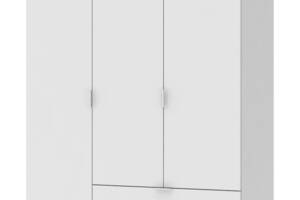 Розпашна Шафа для одягу Doros Гелар Білий 3 ДСП 116,2х49,5х203,4 (42001021)