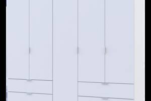 Розпашна Шафа для одягу Doros Гелар комплект Білий 2+3 ДСП 193,7х49,5х203,4 (42002116)