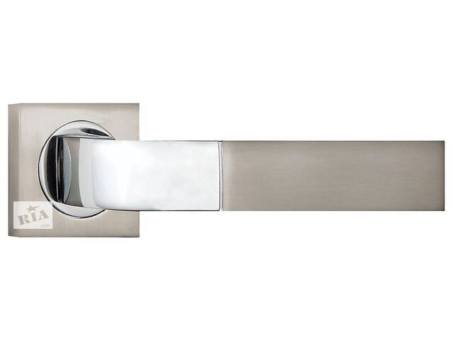 Ручка дверная Siba Belek на розетке А02 матовый никель Хром (22 07) A48 0 22 07 55X55