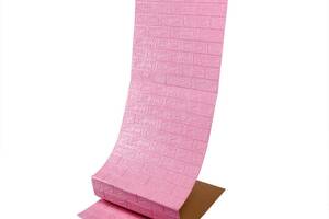 Самоклеющаяся 3D панель под розовый кирпич 19600х700х3мм SW-00001471