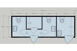 Санітарний модуль 7 метрів