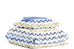 Семейный комплект постельного белья COLOR WAVE CS3 Cosas синий 2х160х220 см