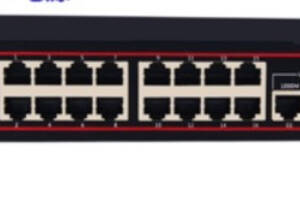 Сетевой POE коммутатор 48 В Gigabit на 16+2 портов с встроенным блоком питания