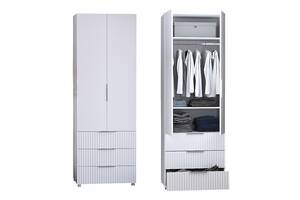 Шкаф для одежды'Саванна' К-823 DiPortes Белый матовый (80/230/55) МДФ
