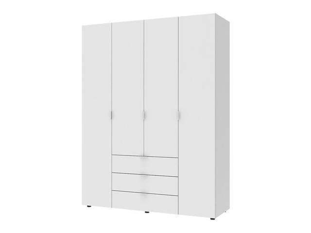 Шкаф для одежды Doros Гелар 4 ДСП 155х49,5х203,4 Белый (110001)