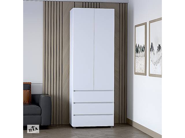 Шкаф для одежды 'КАПРИ' DiPortes К-823 Белый (80/230/56)