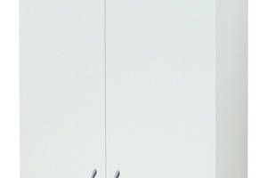 Шкаф двухдверный Айсберг 2 BIG (петли плавного закрывания) ширина 750 МАКСИ МЕБЕЛЬ Белый гладкий (71007)
