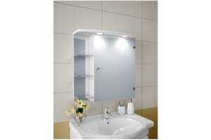Шкаф зеркальный Garnitur.plus в ванную с LED подсветкой 5S (DP-V-200104)
