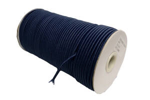 Шнурок-резинка круглый Luxyart 3 мм 500 м Синий (Р3-5)