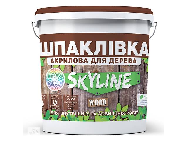 Шпаклівка для дерева готова до застосування акрилова SkyLine Wood Дуб 14 кг