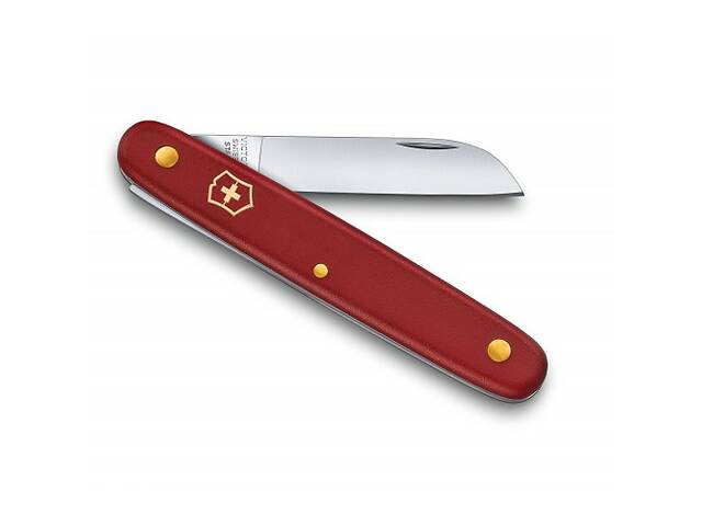 Швейцарский нож Victorinox Floral Left-handed садовый 100 мм для левшей, красный, в блистре (3.9450.B1)