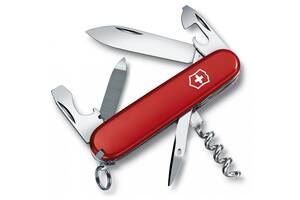 Швейцарский складной нож Victorinox Sportsman, 13 функций, 84 мм Красный (0.3803.B1)