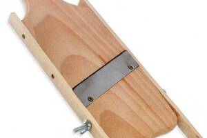 Шинковка деревянная Kamille 38.5х12см с 1 ножом