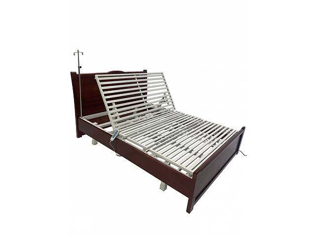 Широке електричне дерев'яне медичне ліжко 150 см ширина ложа MED1­ KYJ-205