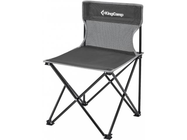 Складное кресло KingCamp Compact Chair in Steel M (1026-KC3832_BLACKGREYCHEC)