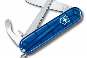 Складной детский нож Victorinox My First 84 мм полупрозрачный Синий (0.2373.Т2)