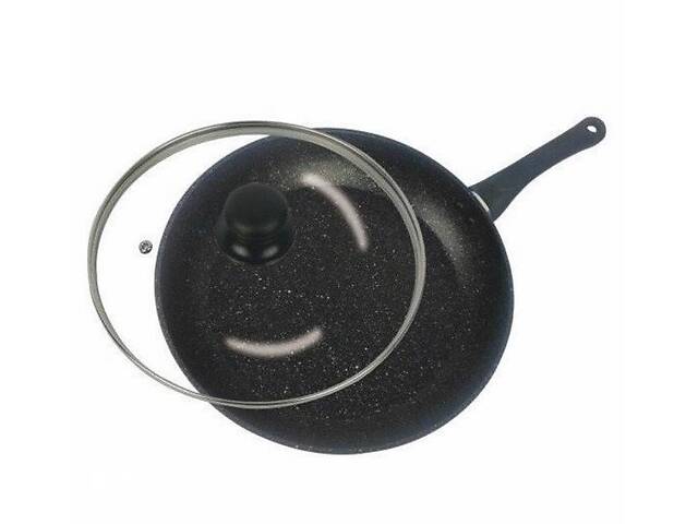 Сковорідка з кришкою Benson BN-341 26 см Чорна (300379)