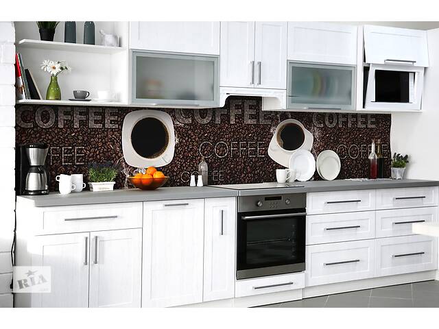 Наклейка на скинали Zatarga на кухню «Ароматные зёрна» 600х3000 мм виниловая 3Д наклейка кухонный фартук самоклеящаяся