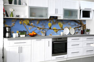 Наклейка на скинали Zatarga на кухню «Дыхание весны» 600х2500 мм виниловая 3Д наклейка кухонный фартук самоклеящаяся