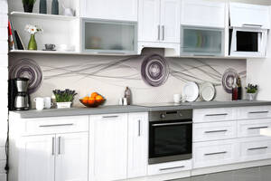 Наклейка на скинали Zatarga на кухню «Эффект воронки» 600х2500 мм виниловая 3Д наклейка кухонный фартук самоклеящаяся