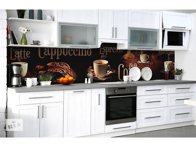 Наклейка на скинали Zatarga на кухню «Кофейный напиток» 600х2500 мм виниловая 3Д наклейка кухонный фартук самоклеящаяся
