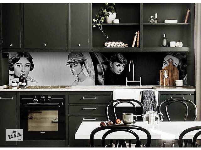 Наклейка на скинали Zatarga на кухню «Одри Хепберн» 600х2500 мм виниловая 3Д наклейка кухонный фартук самоклеящаяся Z... - Фото 6