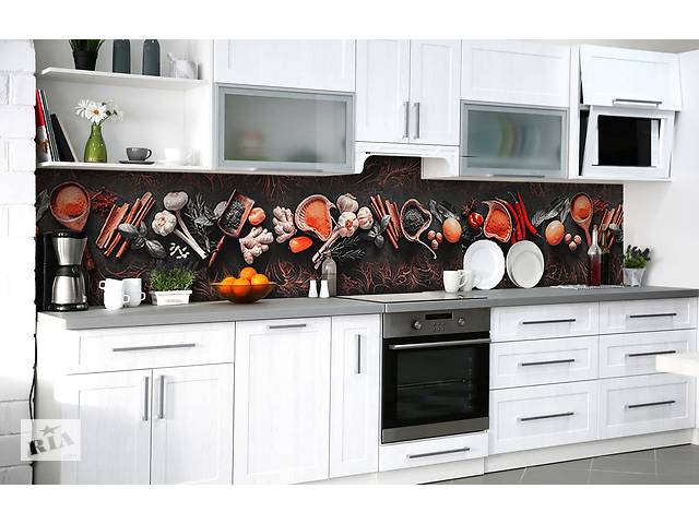 Наклейка на скинали Zatarga на кухню «Остринка» 600х3000 мм виниловая 3Д наклейка кухонный фартук самоклеящаяся