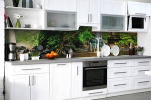 Наклейка на скинали Zatarga на кухню «Песня воды» 600х2500 мм виниловая 3Д наклейка кухонный фартук самоклеящаяся