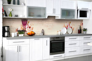 Наклейка на скинали Zatarga на кухню «Поэзия души» 600х2500 мм виниловая 3Д наклейка кухонный фартук самоклеящаяся