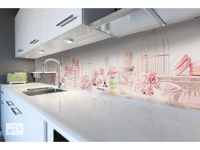 Наклейка на скинали Zatarga на кухню «Розовый Ажур» 600х3000 мм виниловая 3Д наклейка кухонный фартук самоклеящаяся Z... - Фото 5