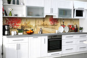 Наклейка на скинали Zatarga на кухню «Старая открытка» 600х3000 мм виниловая 3Д наклейка кухонный фартук самоклеящаяся