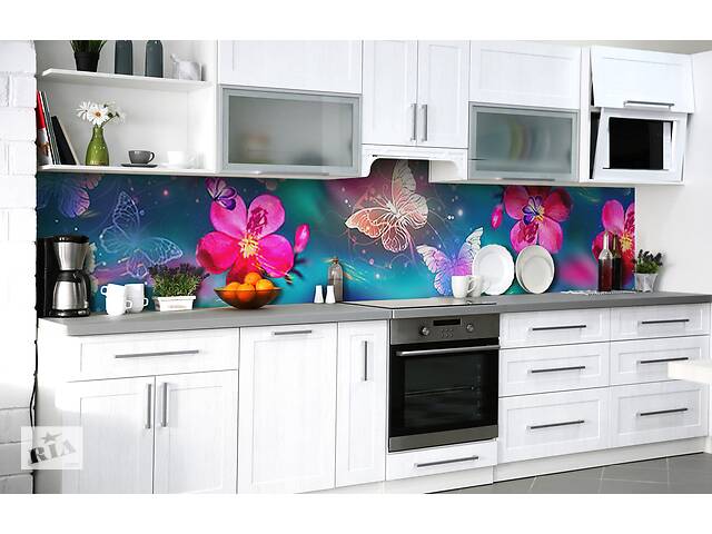 Наклейка на скинали Zatarga на кухню «Танец очарования» 600х2500 мм виниловая 3Д наклейка кухонный фартук самоклеящаяся