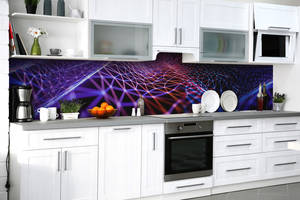 Наклейка на скинали Zatarga на кухню «Тайное плетение» 600х3000 мм виниловая 3Д наклейка кухонный фартук самоклеящаяся