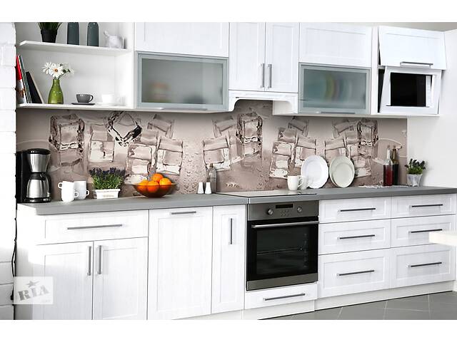 Наклейка на скинали Zatarga на кухню «Идеальные формы» 650х2500 мм виниловая 3Д наклейка кухонный фартук самоклеящаяся