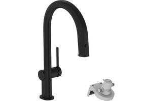 Смеситель для кухонной мойки Hansgrohe Aqittura M91 FilterSystem 210 Черный матовый 76803670