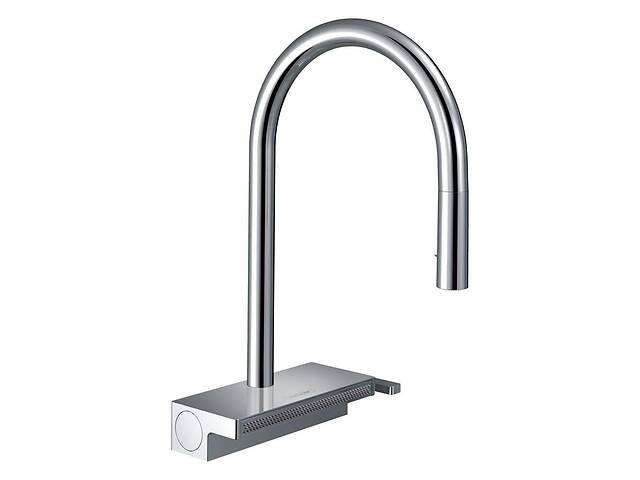 Смеситель для кухонной мойки с выдвижным душем Hansgrohe Aquno Select M81 Хром 73831000