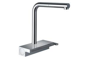 Смеситель для кухонной мойки с выдвижным душем Hansgrohe Aquno Select M81 Хром 73830000